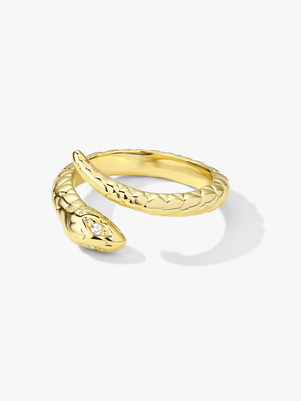 Gold Snake Open Ring