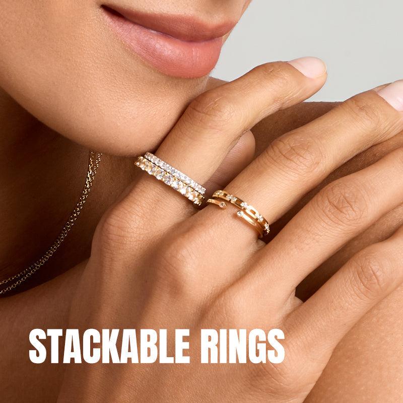 2 Stackable Rings Stackable Rings – OOTDY