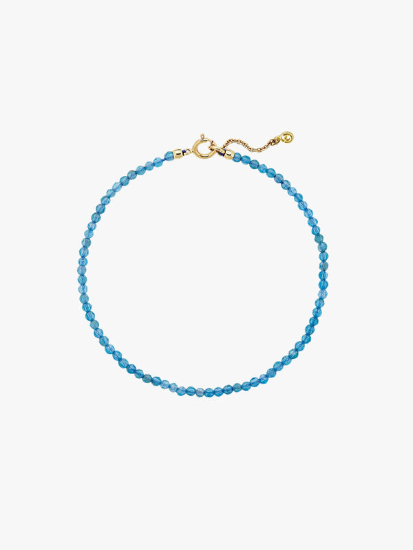 Neon Apatite Beaded Bracelet