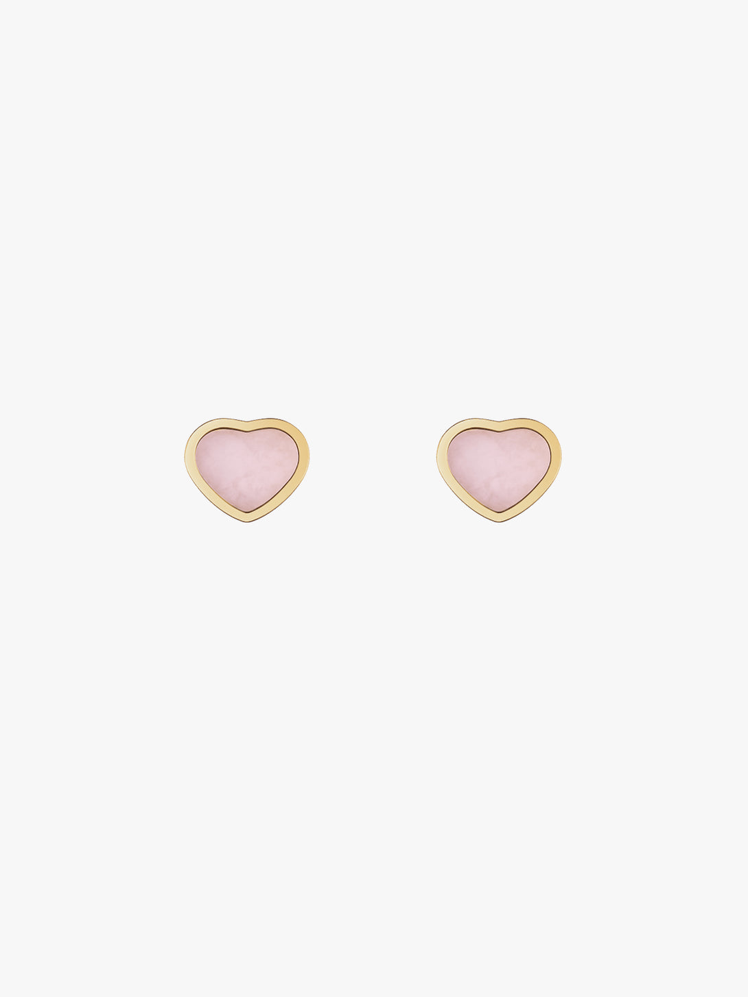 Pink Heart Mother Of Pearl Studs - Stud Earrings - OOTDY