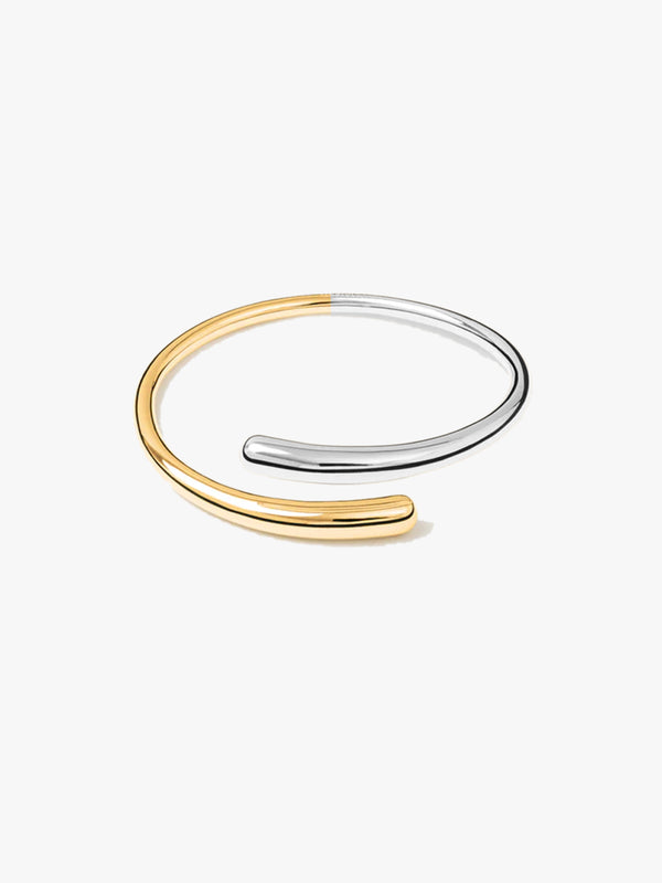 Mixed Dual Open Bangle