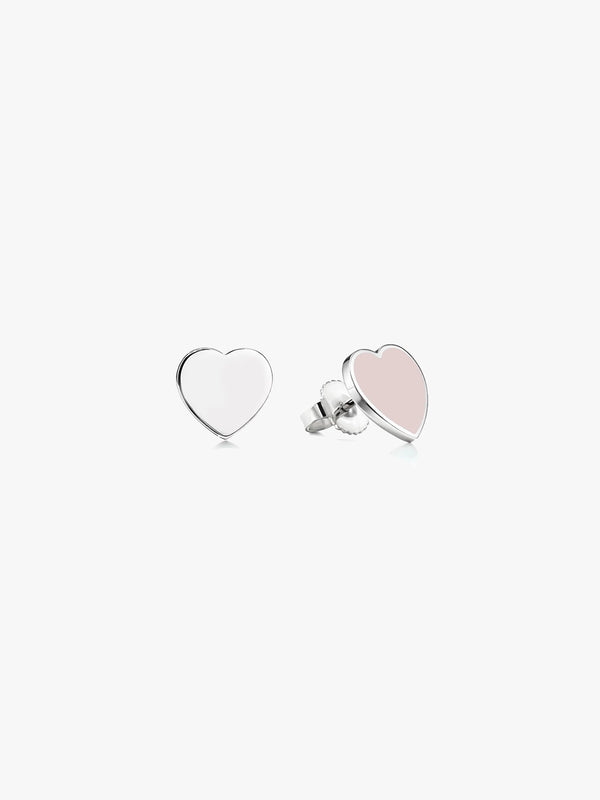 Heart Enamel Studs