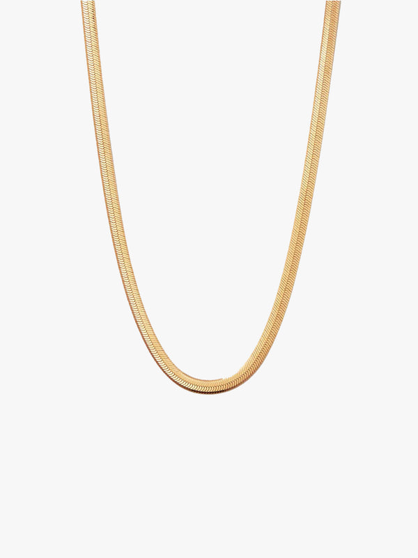 Bold Herringbone Chain Necklace