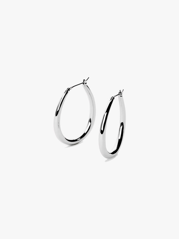 Oversized Oval Hoops - Hoop Earrings - OOTDY