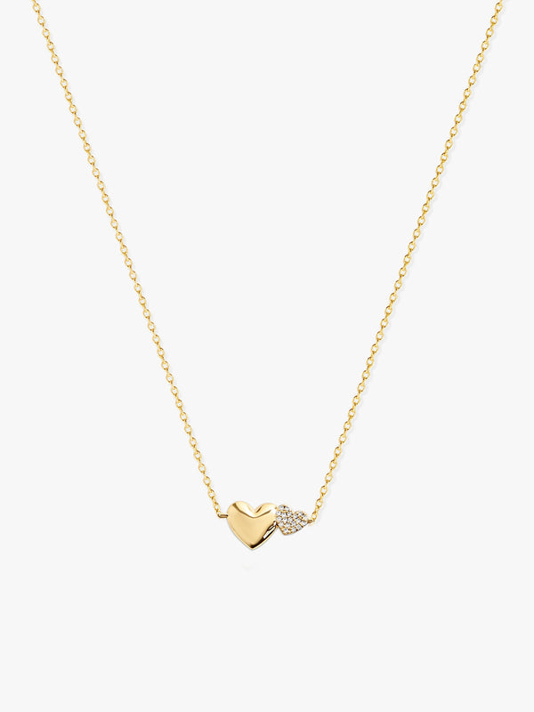 Double Heart Necklace