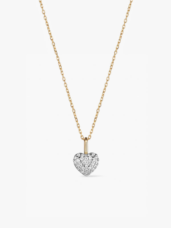 Heart Pave Necklace