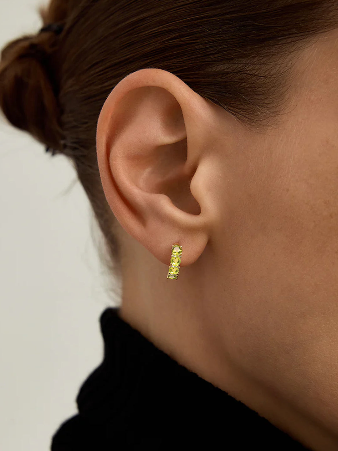 Peridot Huggies - Huggie Earrings - OOTDY