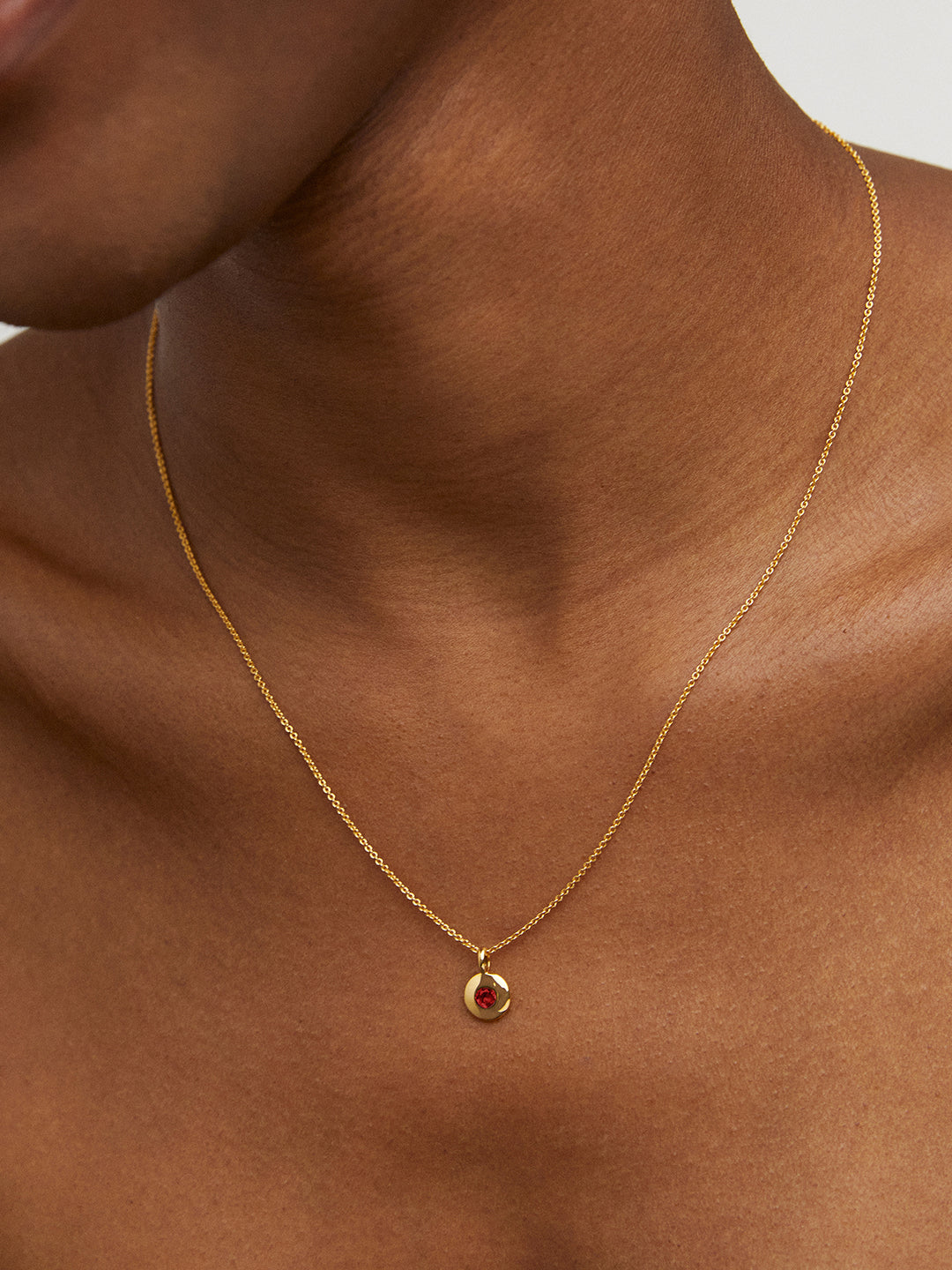 Birthstone Gold Pendant Necklace - Pendant Necklaces - OOTDY