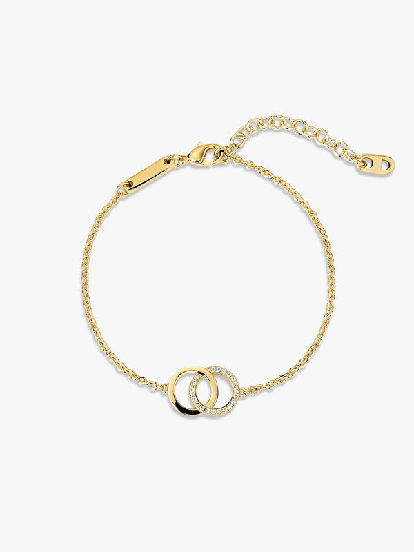 Pave Double Circle Bracelet