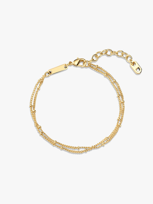 Bobble Chain Layered Bracelet