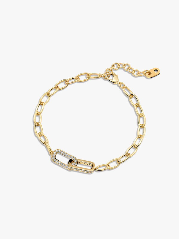 Linked Paperclip Bracelet