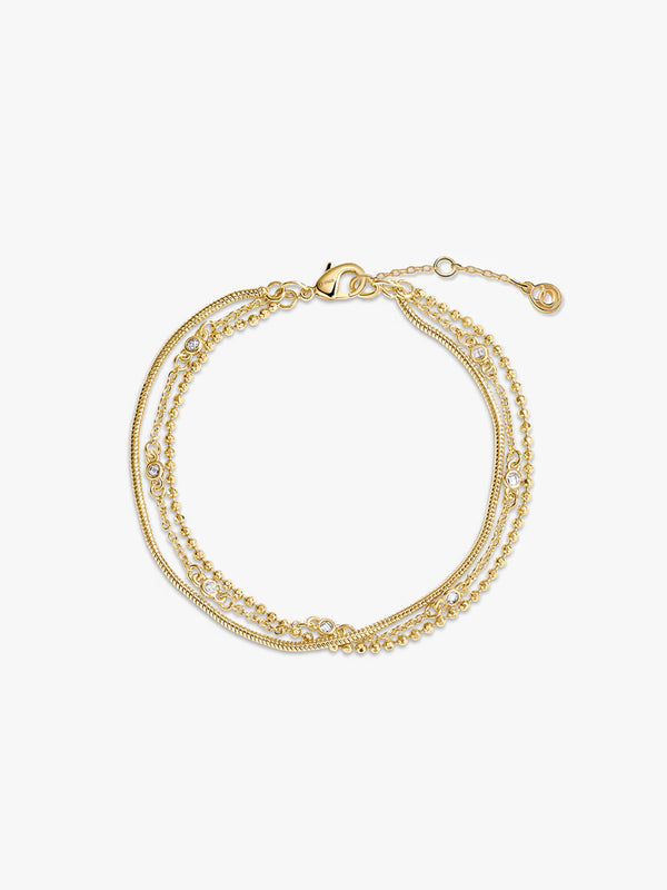 Crystal Beaded Layered Bracelet - Layered Bracelets - OOTDY