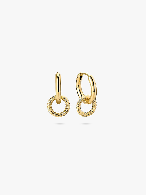 Interlocking Circle Drops - Drop Earrings - OOTDY