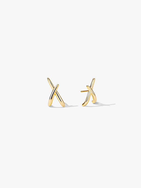 X Cross Studs