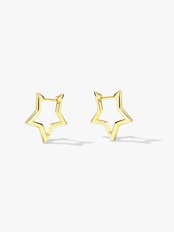 Star Shape Huggie Earrings