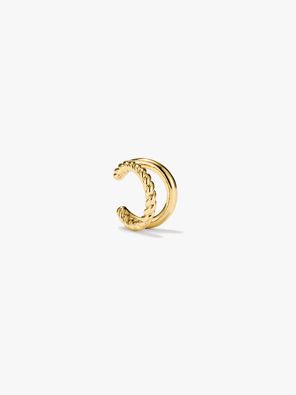 Twist Double Ear Cuff - Ear Cuffs - OOTDY