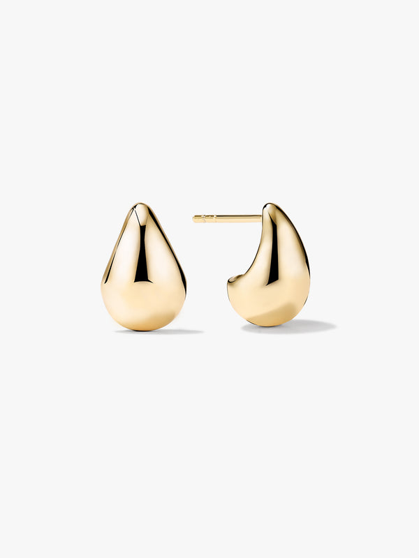 Large Teardrop Hoops - Hoop Earrings - OOTDY