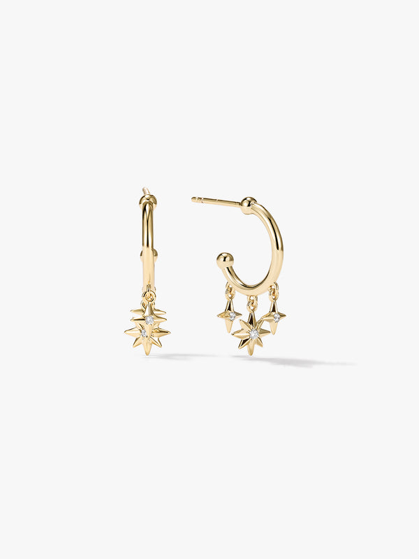 Dangling Star Drops - Drop Earrings - OOTDY