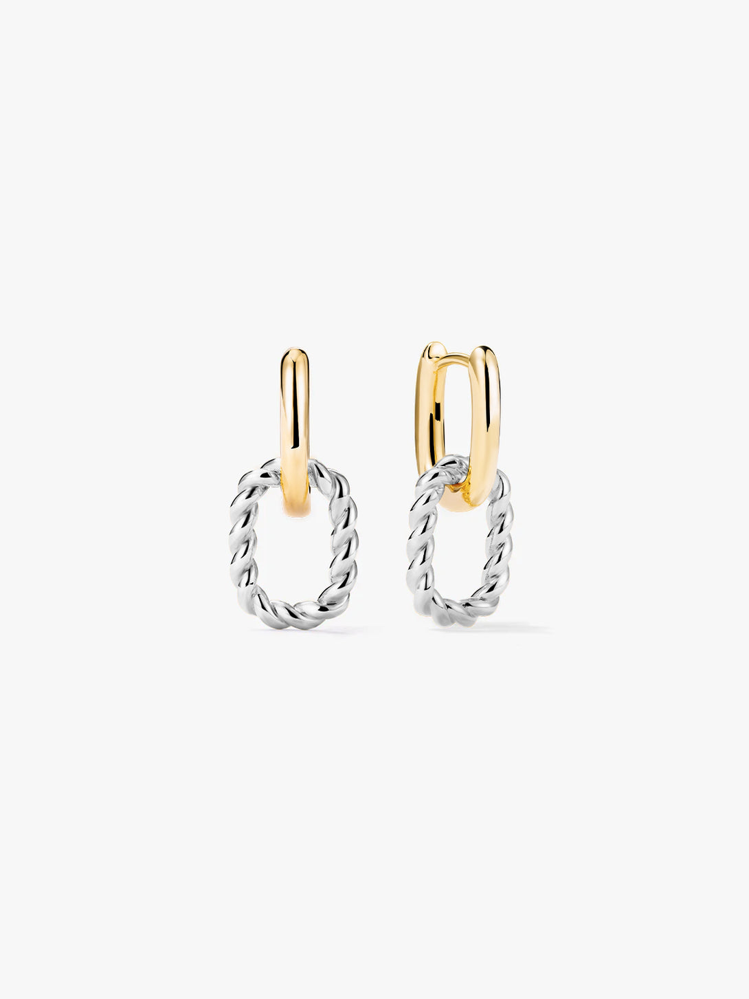 Mixed Oval Interlock Drops - Drop Earrings - OOTDY