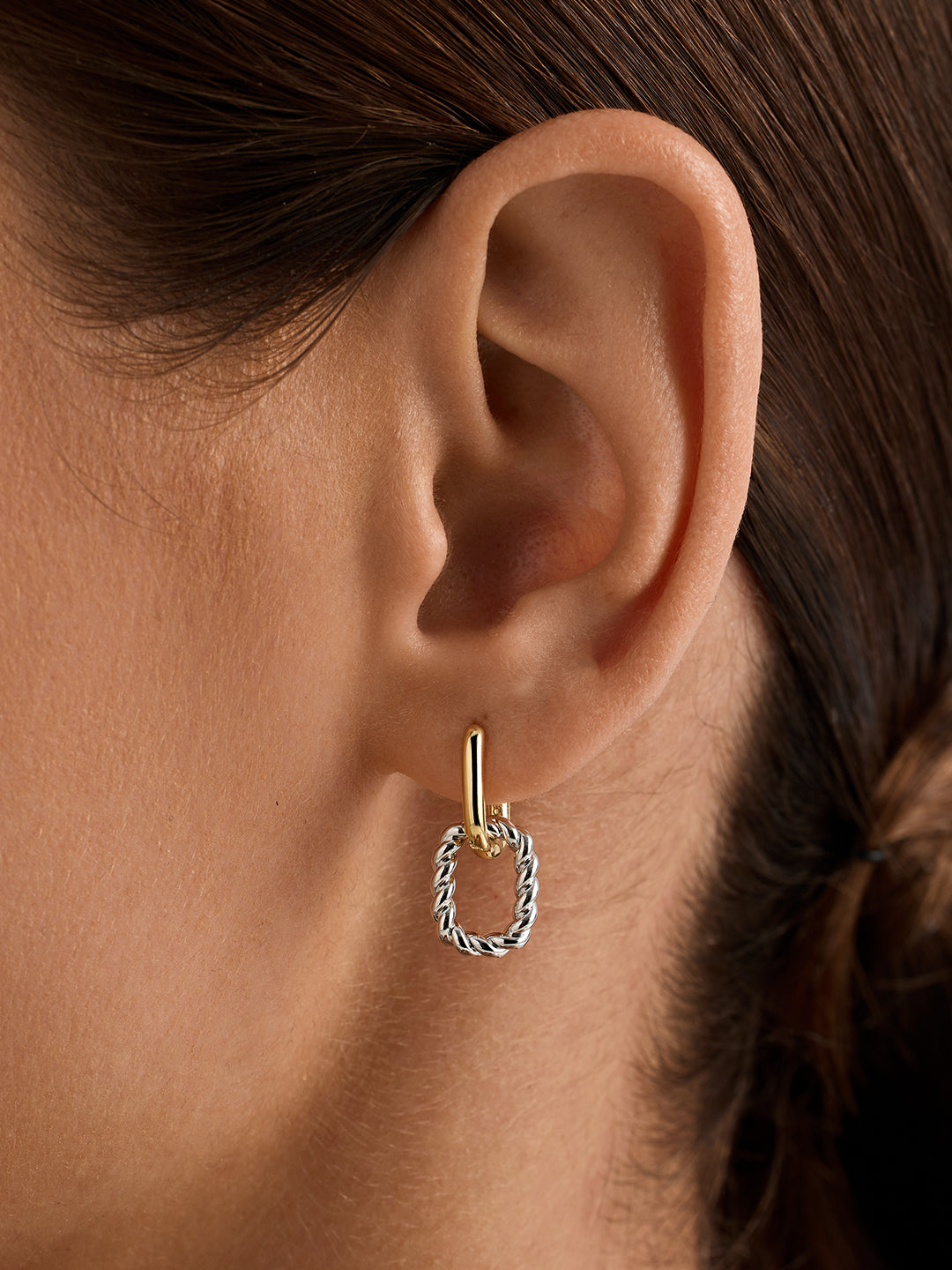 Mixed Oval Interlock Drops - Drop Earrings - OOTDY