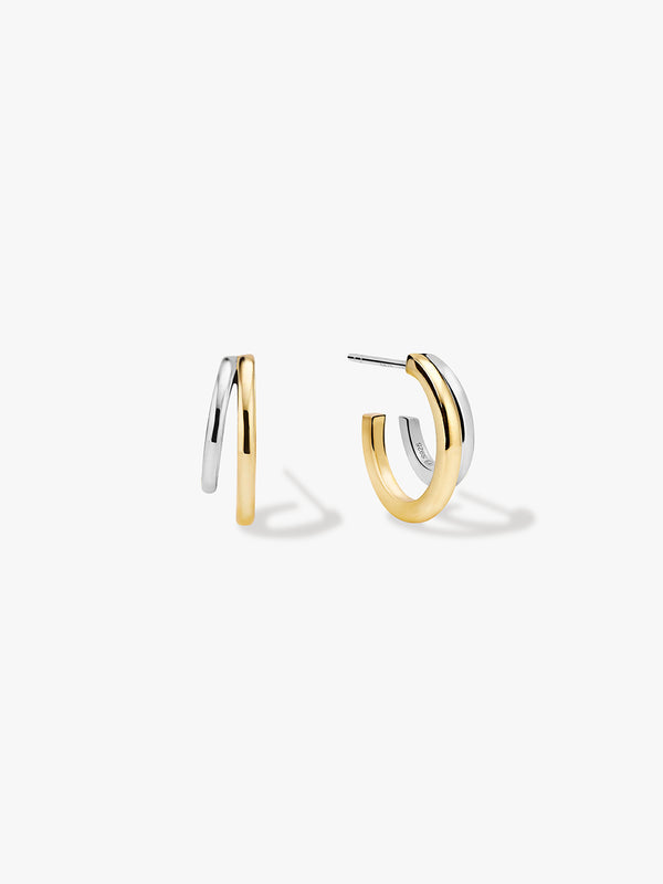 Mixed Double Tube Hoops - Hoop Earrings - OOTDY