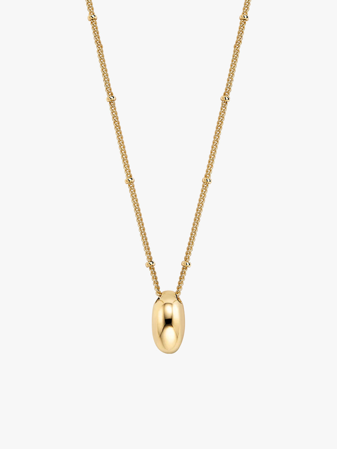 Gold Bean Necklace - Pendant Necklaces - OOTDY