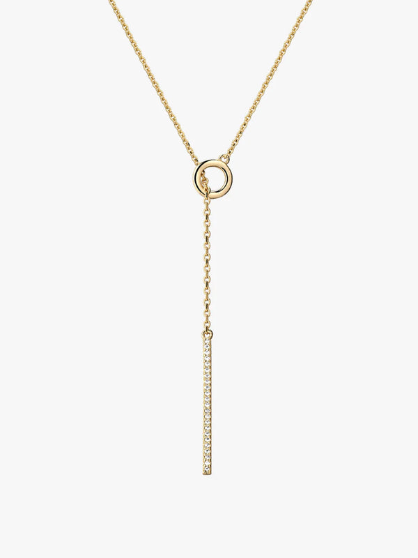 Chandelier Pave Lariat Necklace