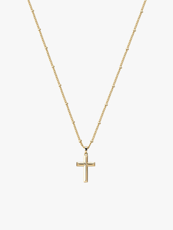 Edge Cross Necklace - Pendant Necklaces - OOTDY