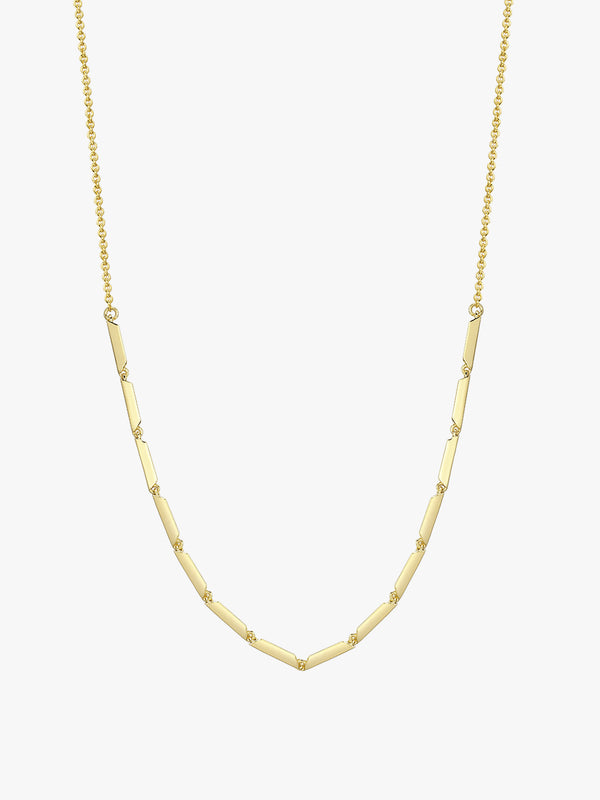 Trapezoid Bar Chain Necklace