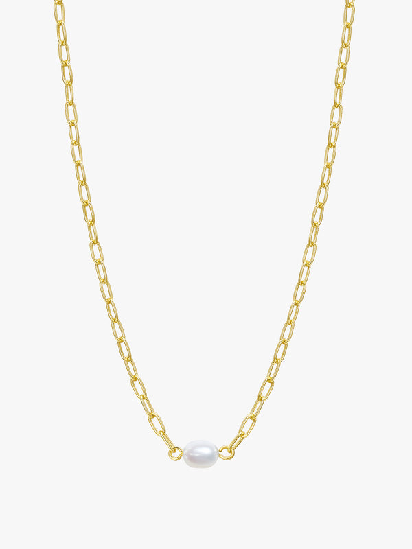 Celestial Single Pearl Delicate Necklace