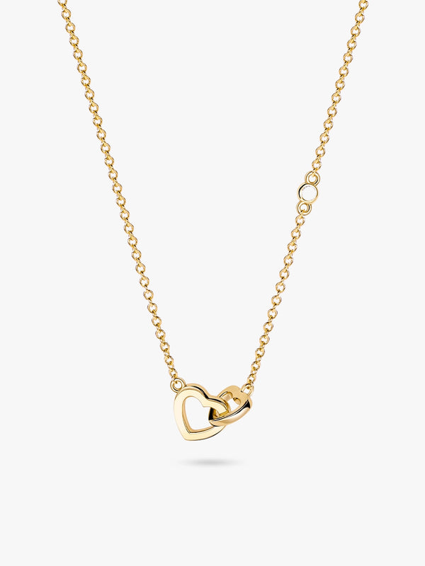 Interlocking Double Heart Necklace