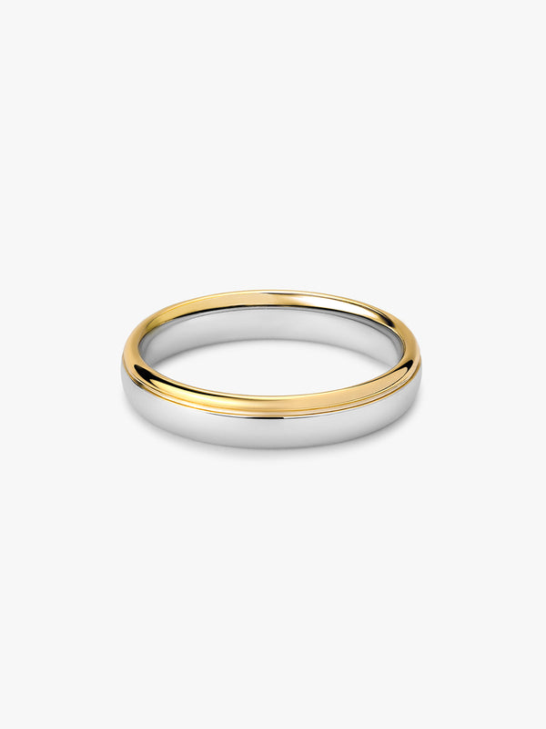 Bicolor Round Band Ring - Band Rings - OOTDY