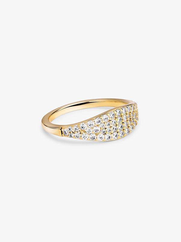 Pave Signet Ring