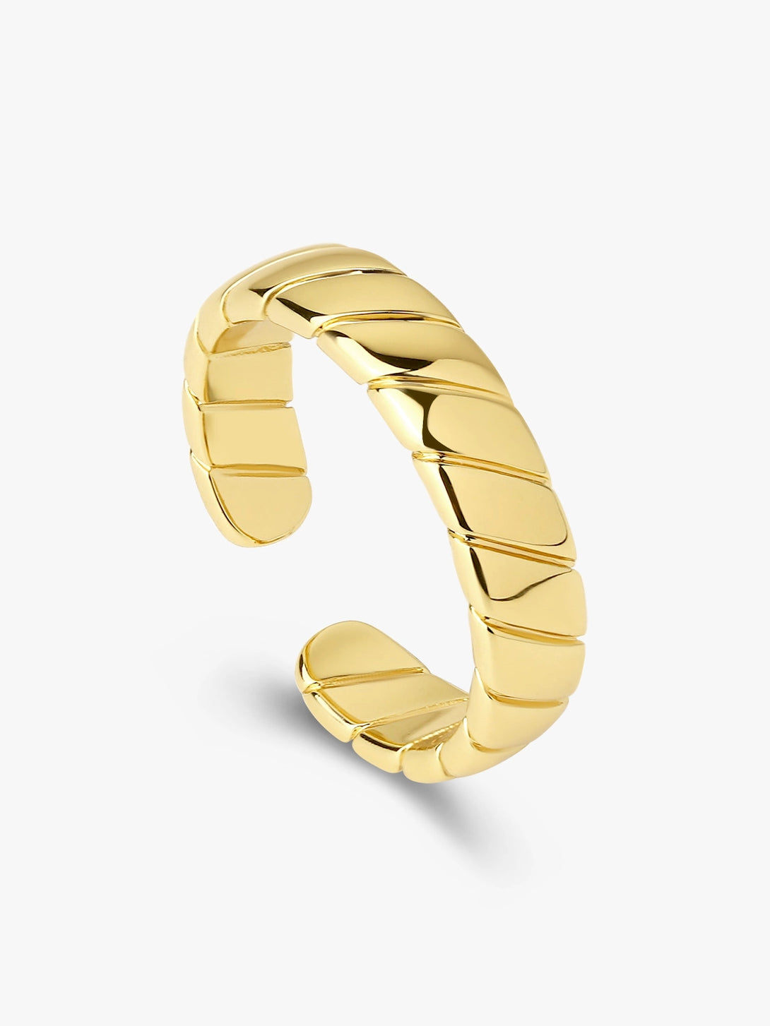 Classical Flat Twisted Opening Ring - OOTDY