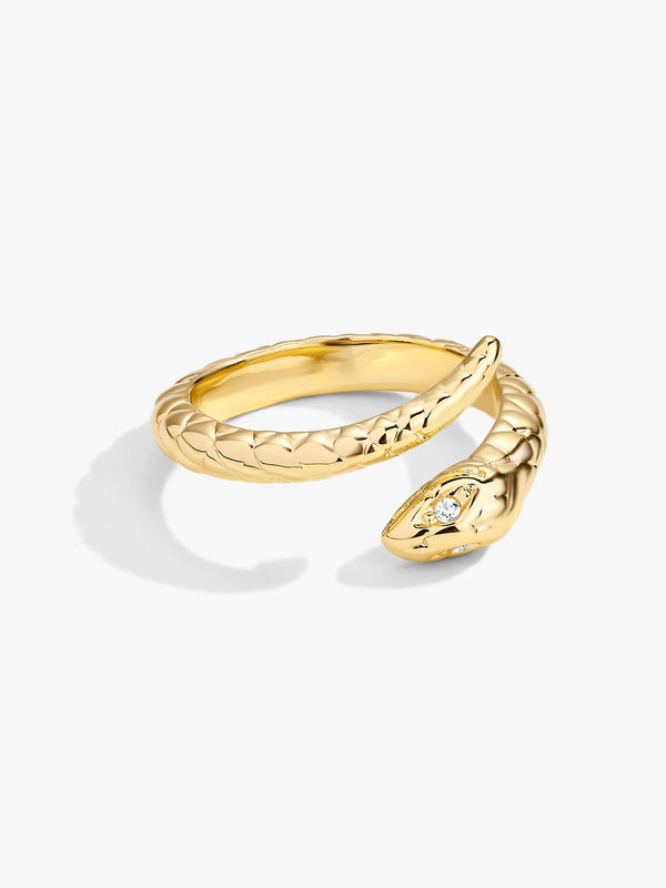 Gold Snake Open Ring