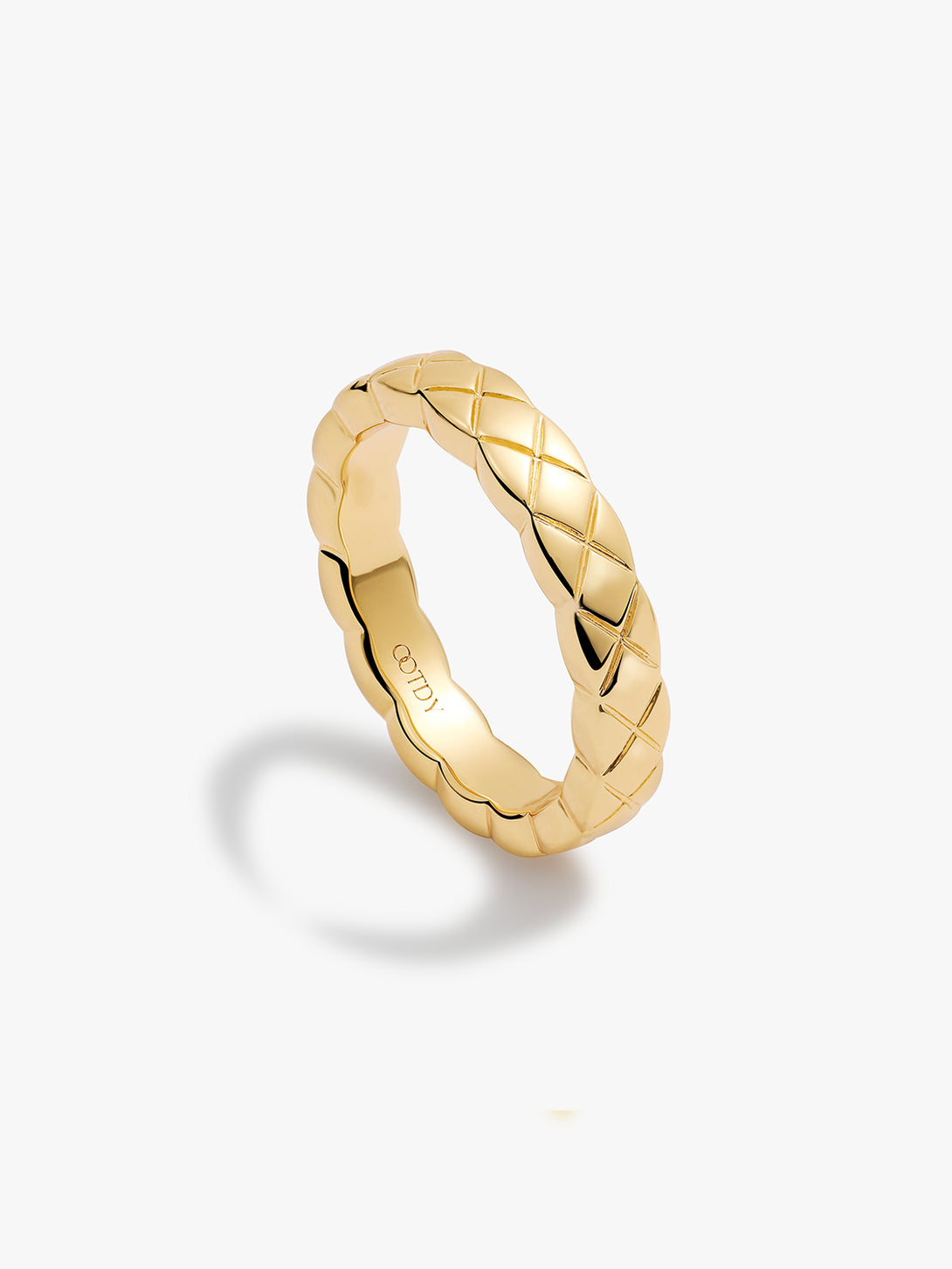 Wavy Quilted Ring - Band Rings - OOTDY