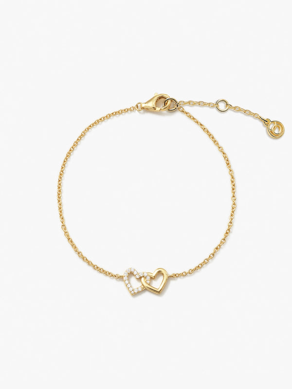 Petite Interlocking Heart Bracelet