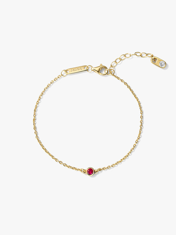 Tiny Ruby Bracelet - Delicate Bracelets - OOTDY