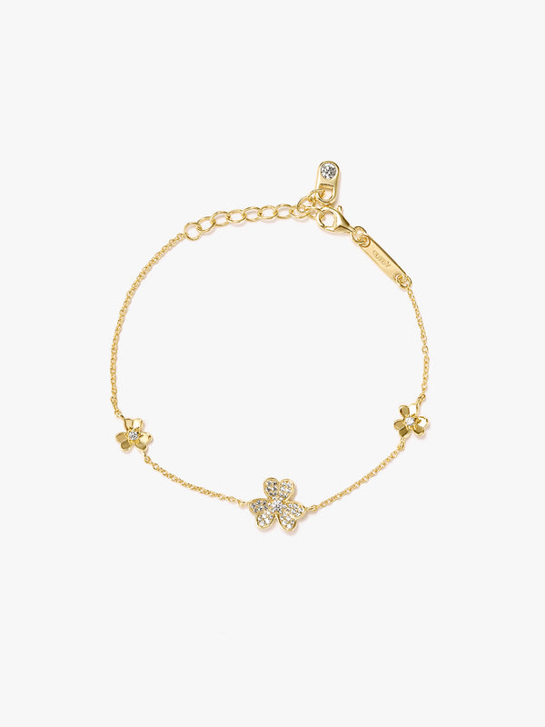 Pave Clover Bracelet