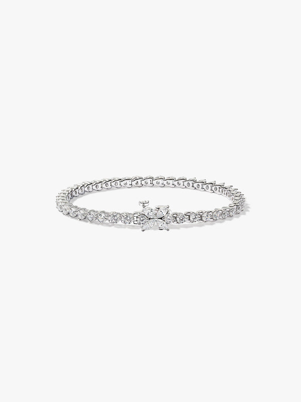 Moissanite Tennis Bracelet With Marquise