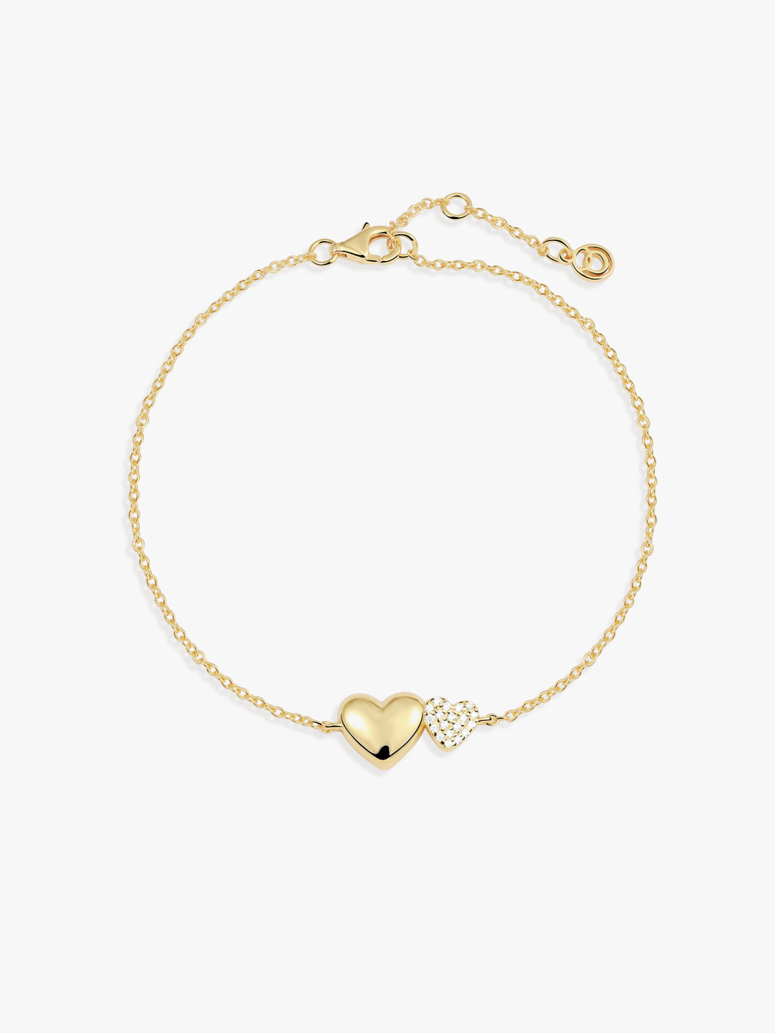 Double Heart Bracelet - Pendant Bracelets - OOTDY