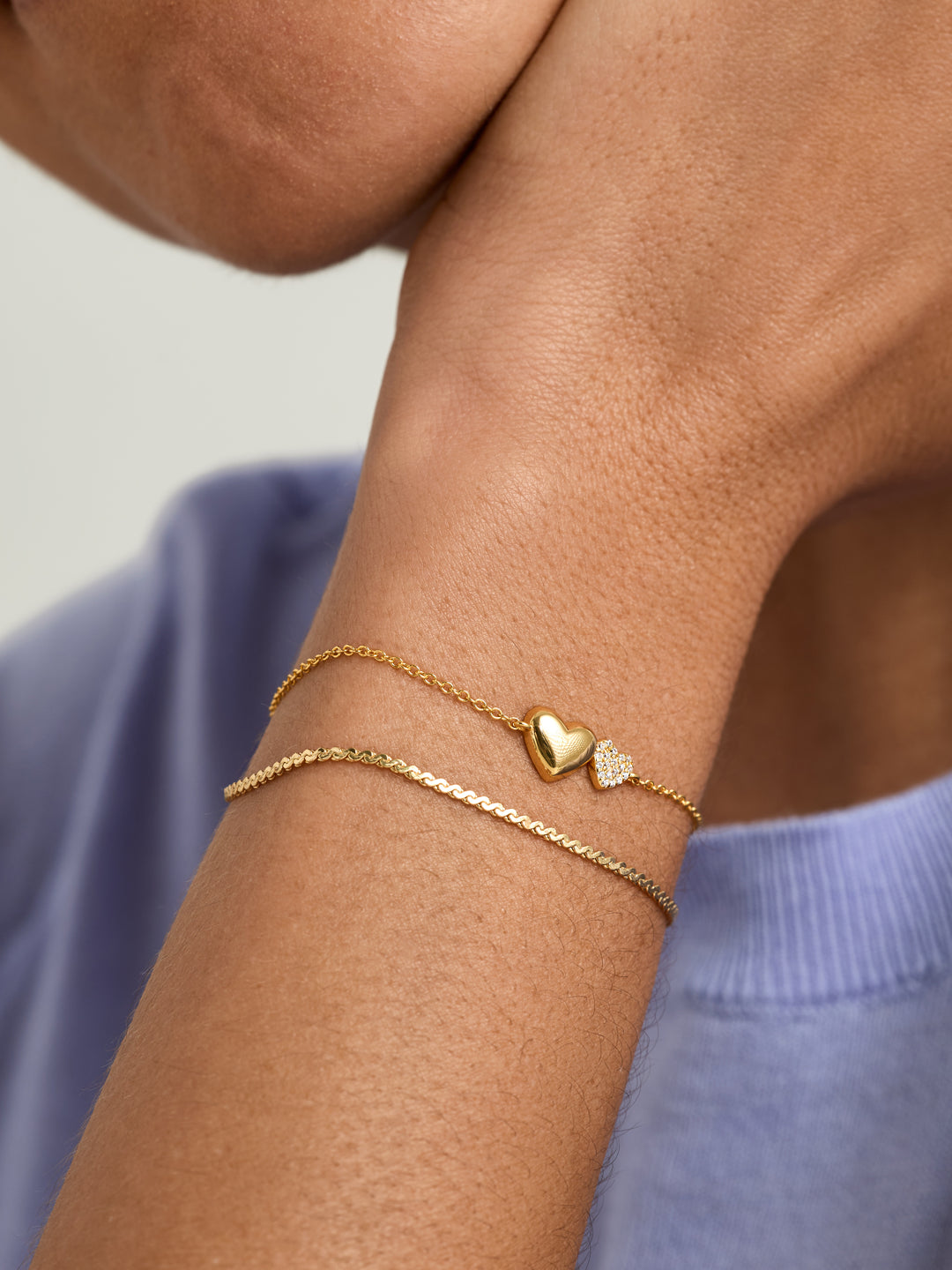 Double Heart Bracelet - Pendant Bracelets - OOTDY