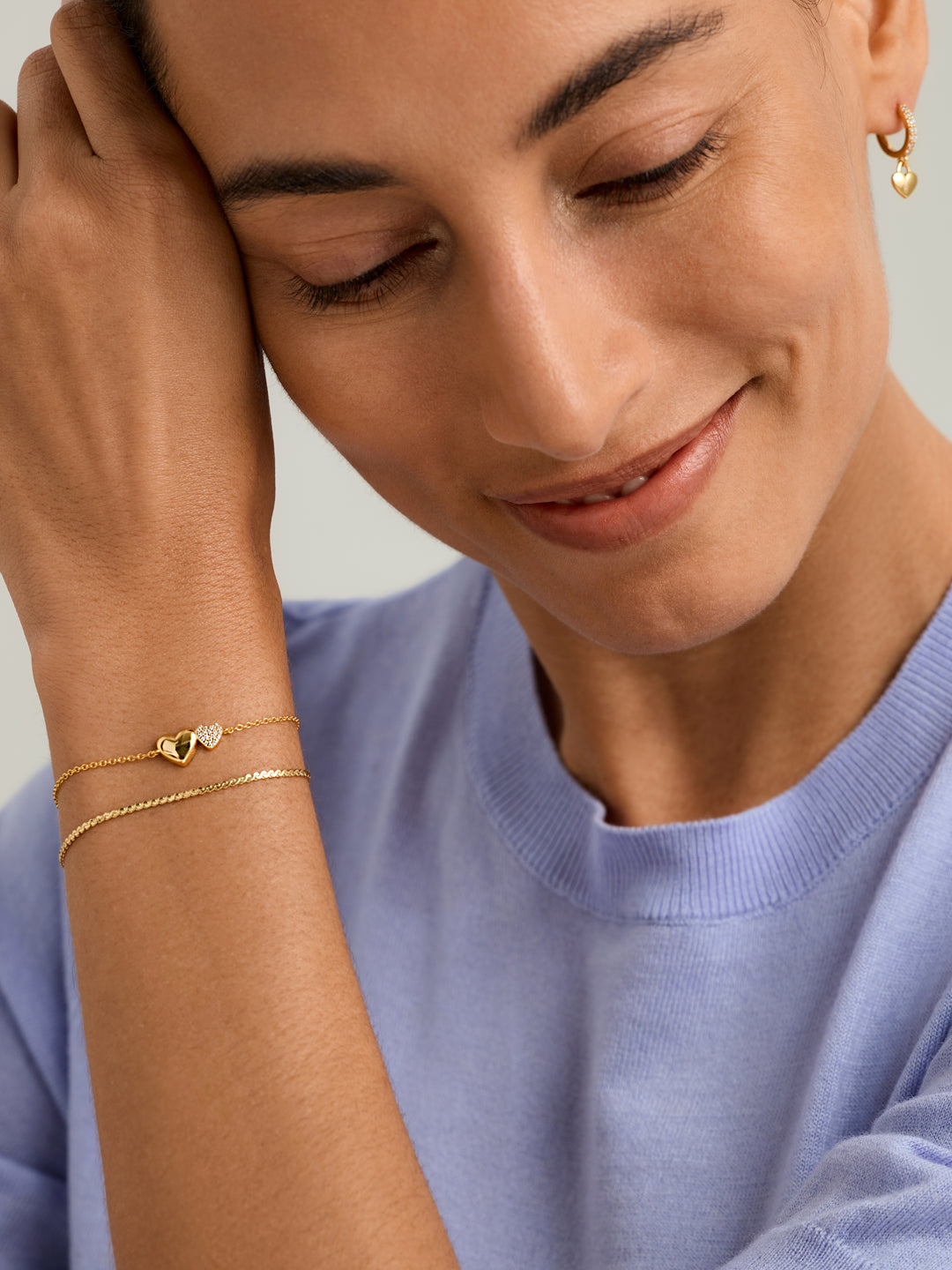 Double Heart Bracelet - Pendant Bracelets - OOTDY