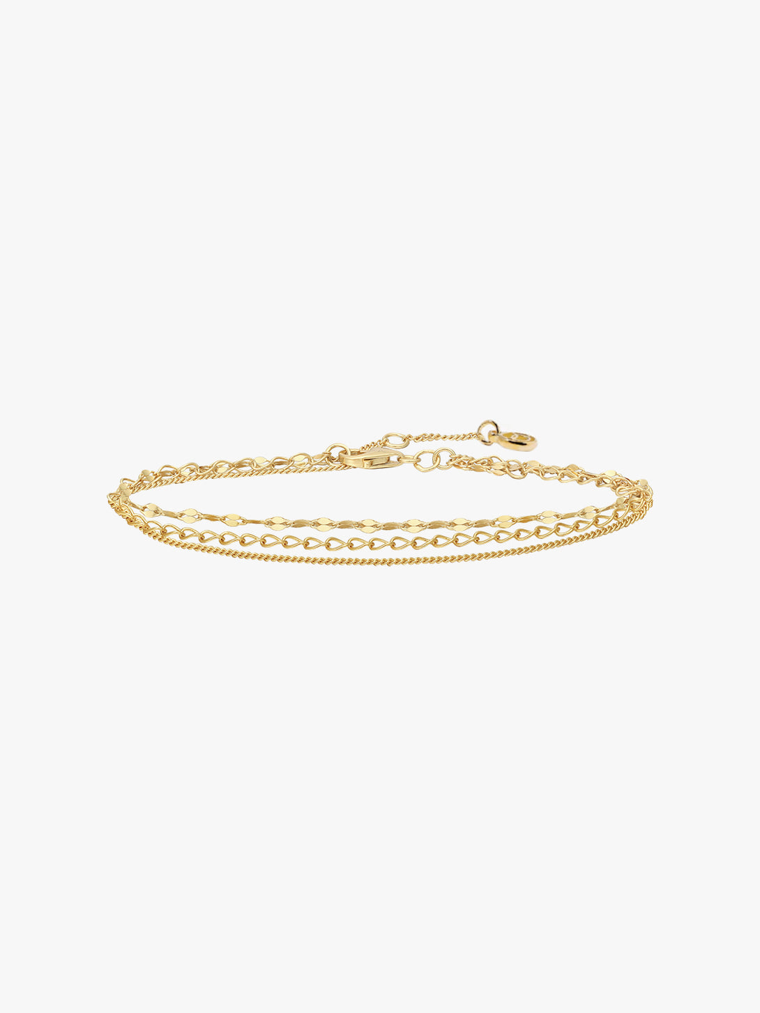 Three Chain Layered Bracelet - Chain Bracelet - OOTDY