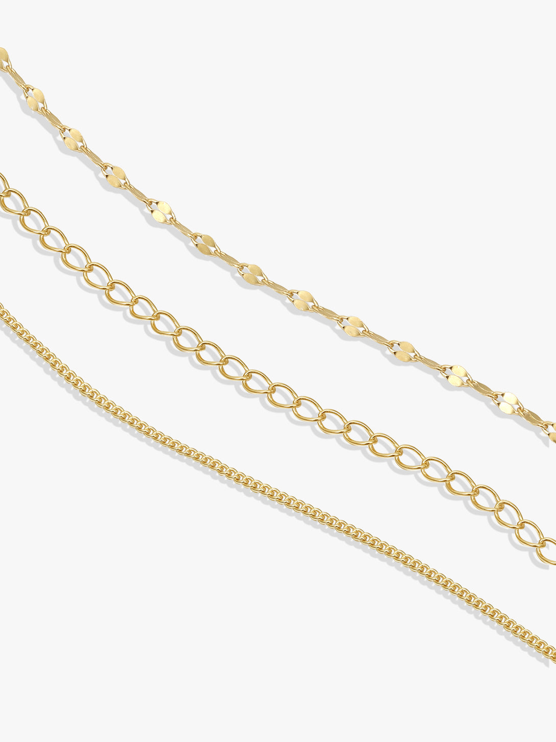 Three Chain Layered Bracelet - Chain Bracelet - OOTDY