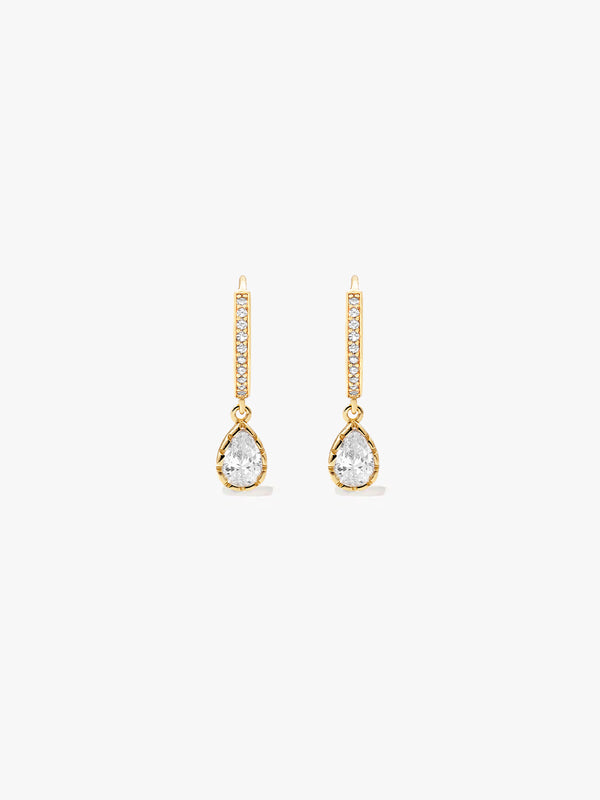 Sparkling Teardrop Drops - Drop Earrings - OOTDY