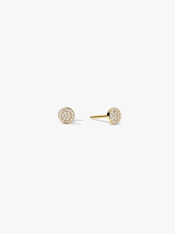 Pave Round Studs