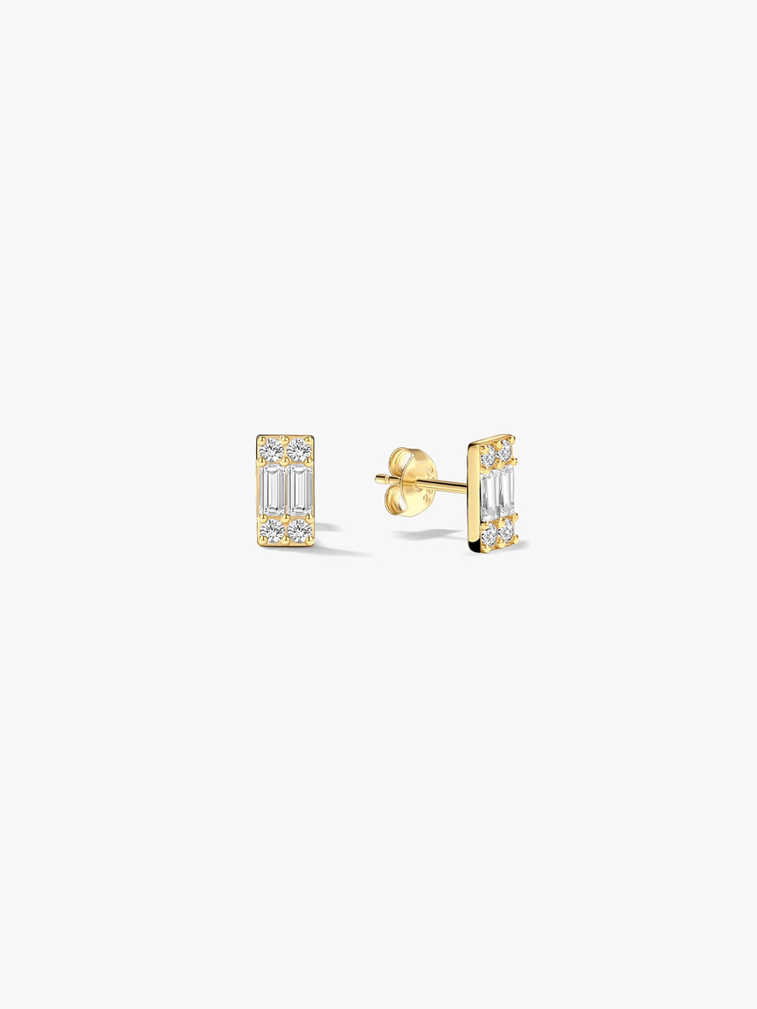 Baguette Crystal Illusion Studs - Stud Earrings - OOTDY