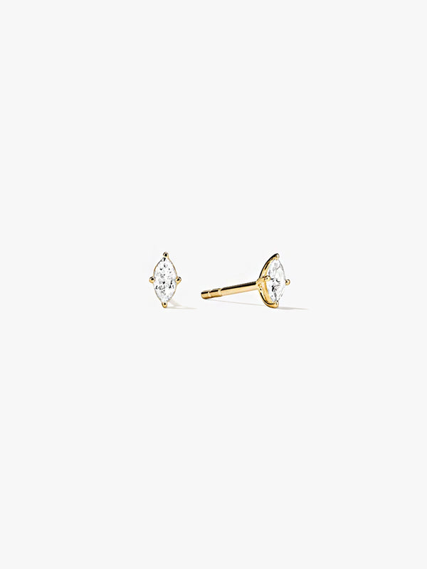 Marquise Cut Sapphire Studs