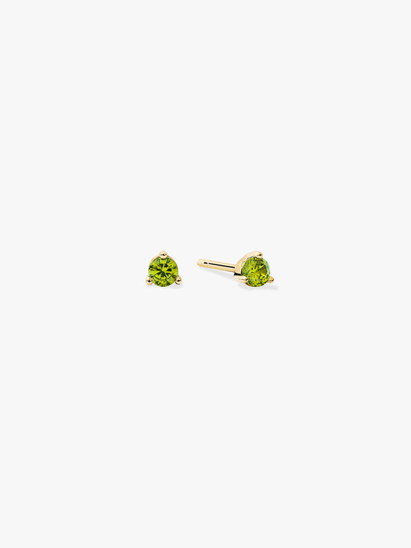 Mini Peridot Studs